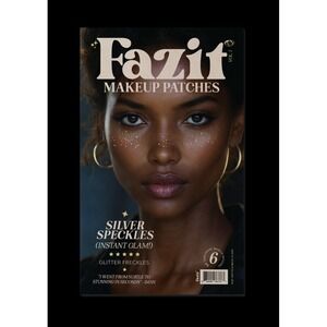 Fazit Makeup Patches Silver Speckles Glitter Freckles Instant Glam 6 Patches NEW